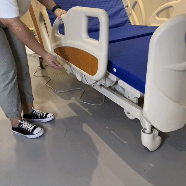 Premium Electric Adjustable Hospital Bed with 4-Side Safety Rails - Ideal for Home Care, Elderly & Patient Recovery