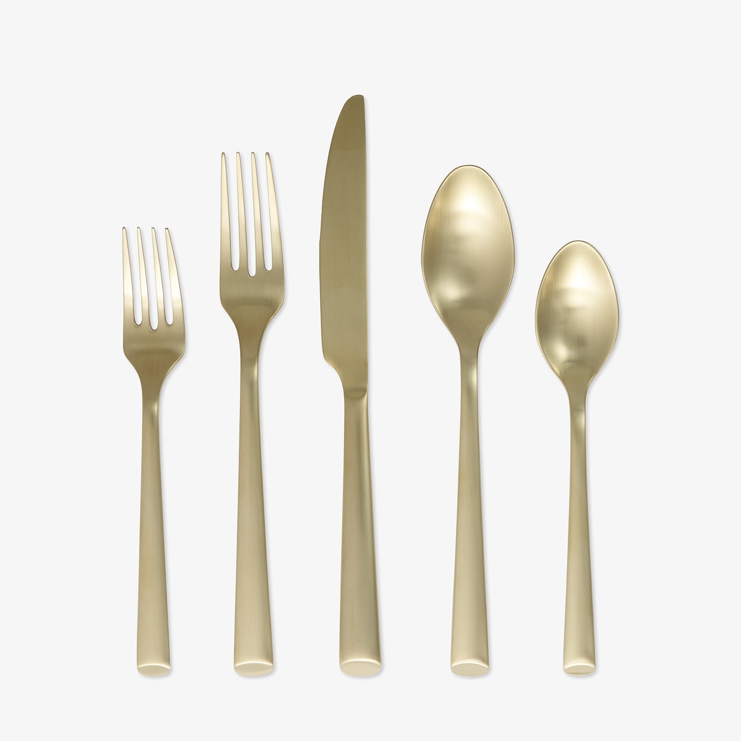 Gilda Champagne Satin 20-Piece Flatware Set - Elegant Stainless Steel Cutlery for Dinner Parties, Weddings & Formal Dining