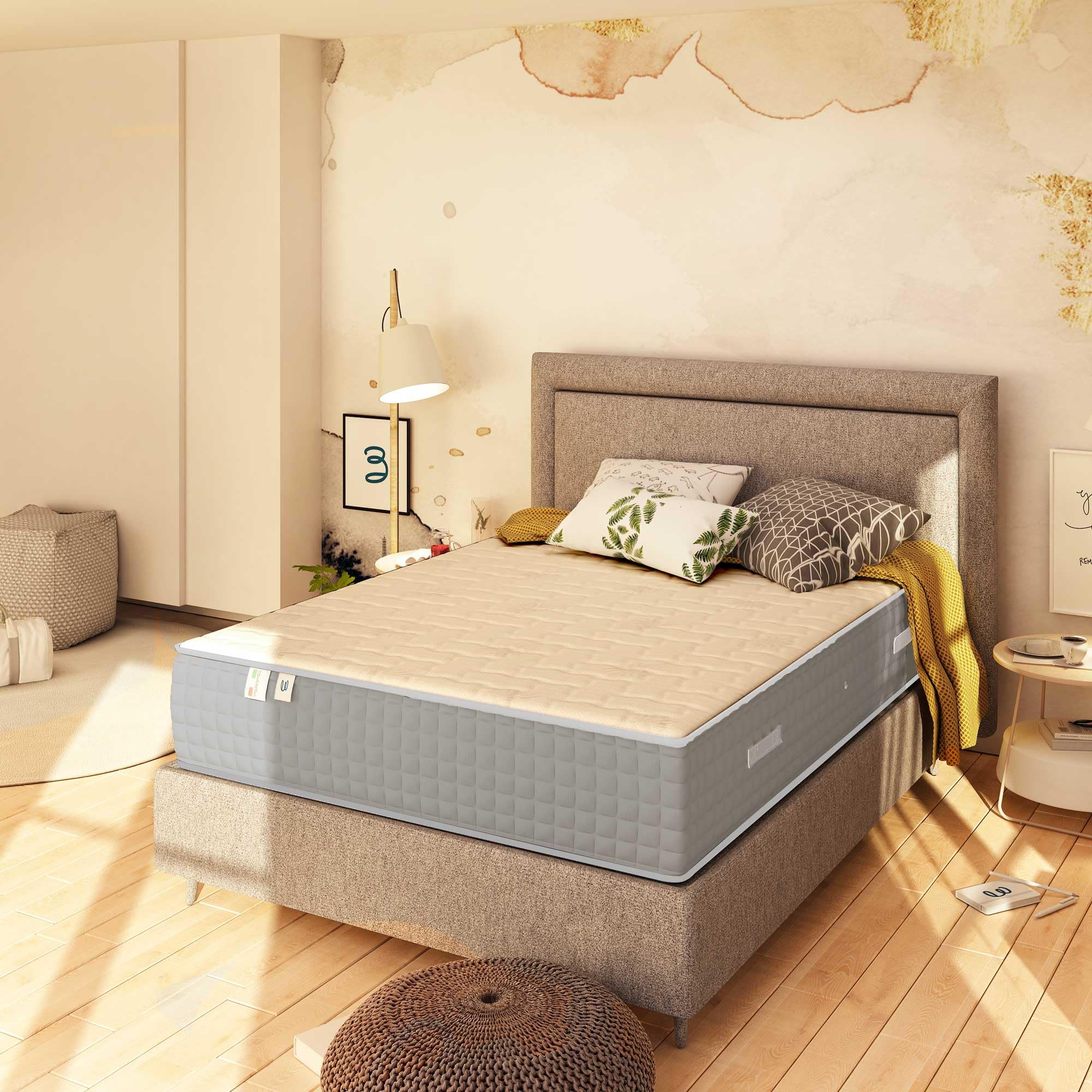 Luxury Baldiflex Emporio Spring Mattress with Memory Foam - Queen Size 140x200cm, 800 Springs & 5cm Memory Layer, 27cm Height - Perfect for Master Bedrooms & Guest Rooms