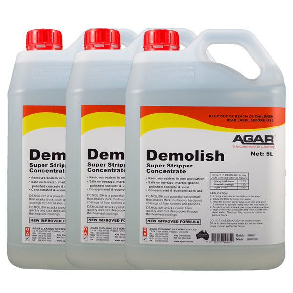 Agar Demolish Floor Stripper - Professional Heavy-Duty Floor Cleaner for Tile, Vinyl & Concrete | Ideal for Commercial & Home Use