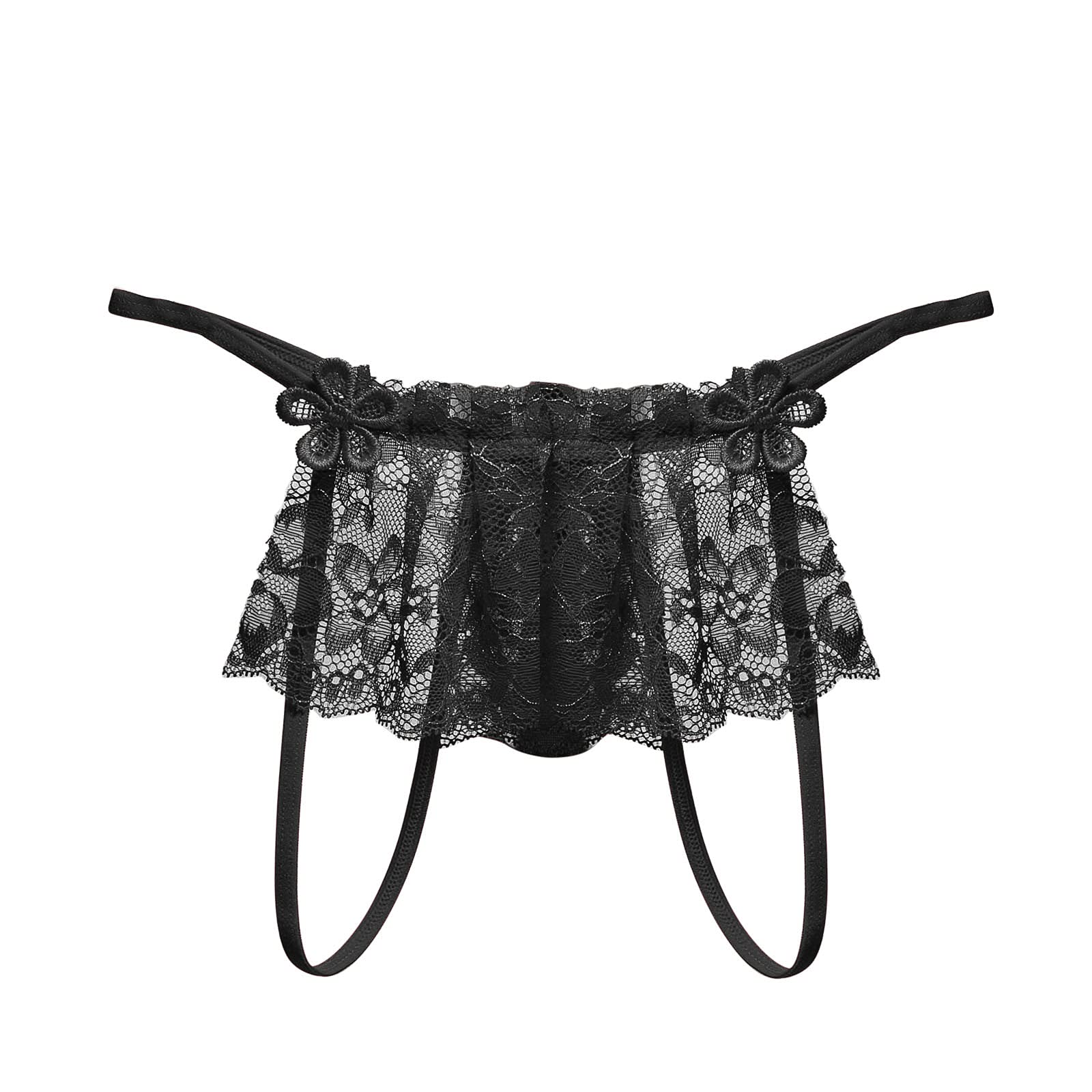 Sexy Lace C-String Bikini Briefs for Women - Comfortable Thong Underwear for Beach, Pool & Intimate Moments