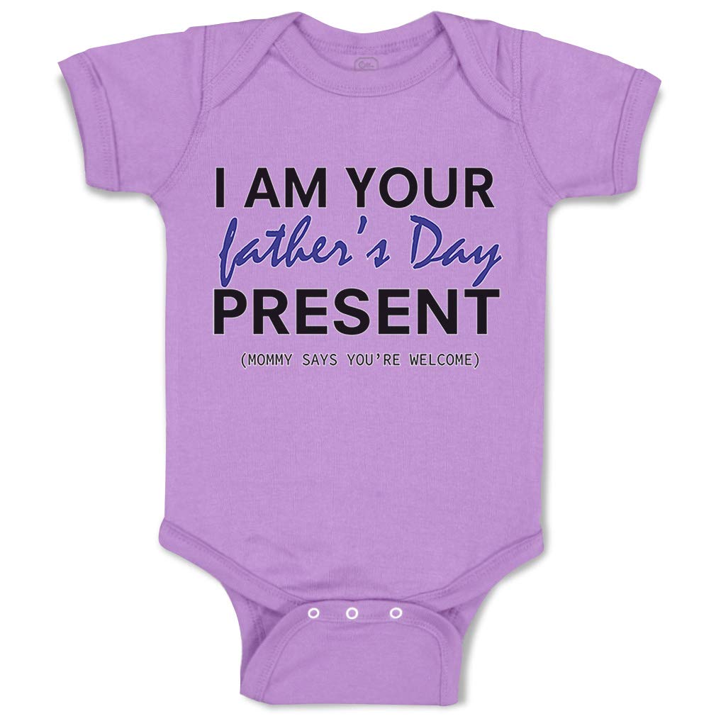 Custom Baby Bodysuit - 'I Am You Father' Funny Cotton Onesie for Newborn Boys & Girls | Star Wars Inspired Lavender Design | Perfect Father's Day Gift & Baby Shower Present