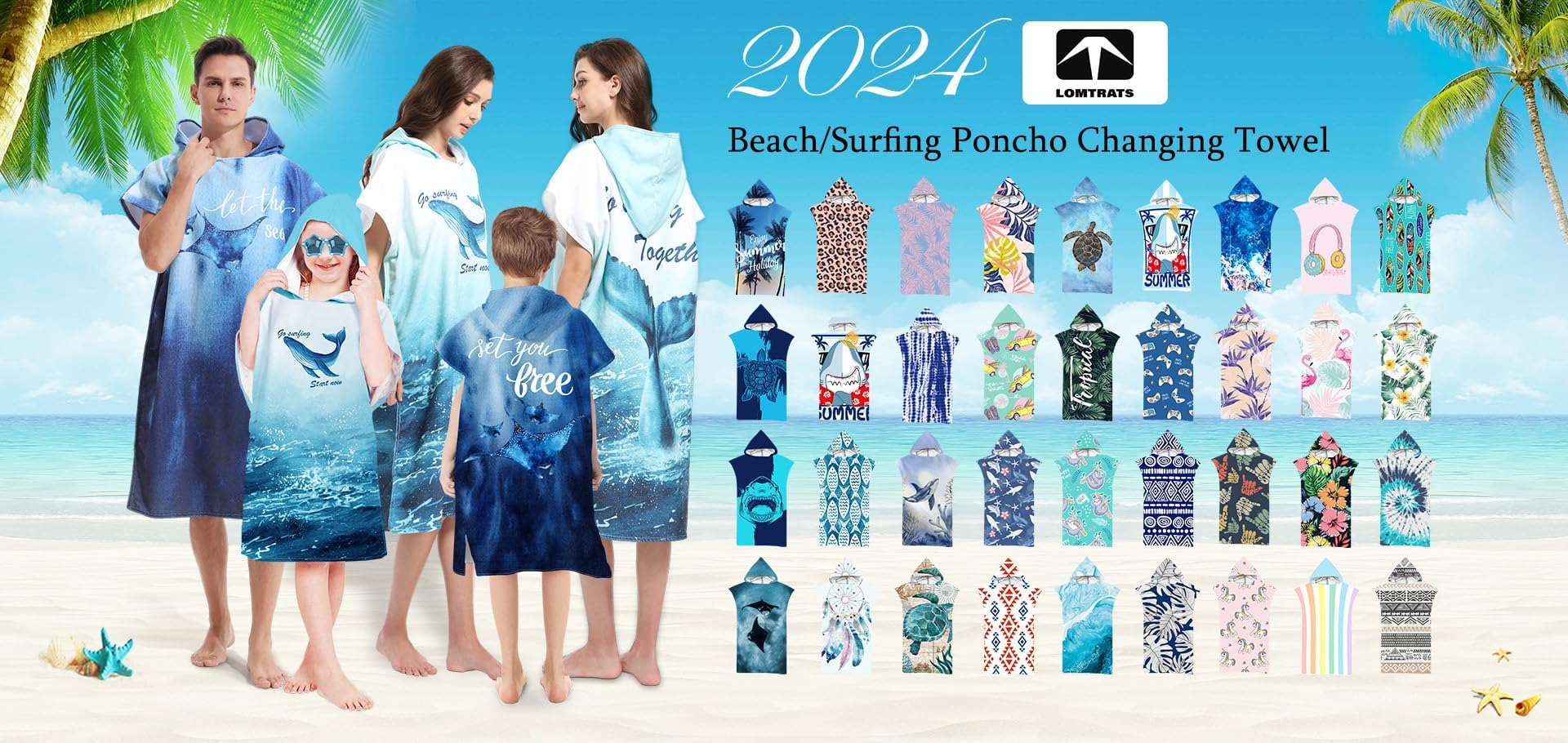 Quick Dry Surf Poncho Changing Towel Robe Hoodie for Adults - Microfiber Swimwear Cover-Up for Men & Women - Perfect for Beach, Surfing, Diving, Hot Springs & Home Use
