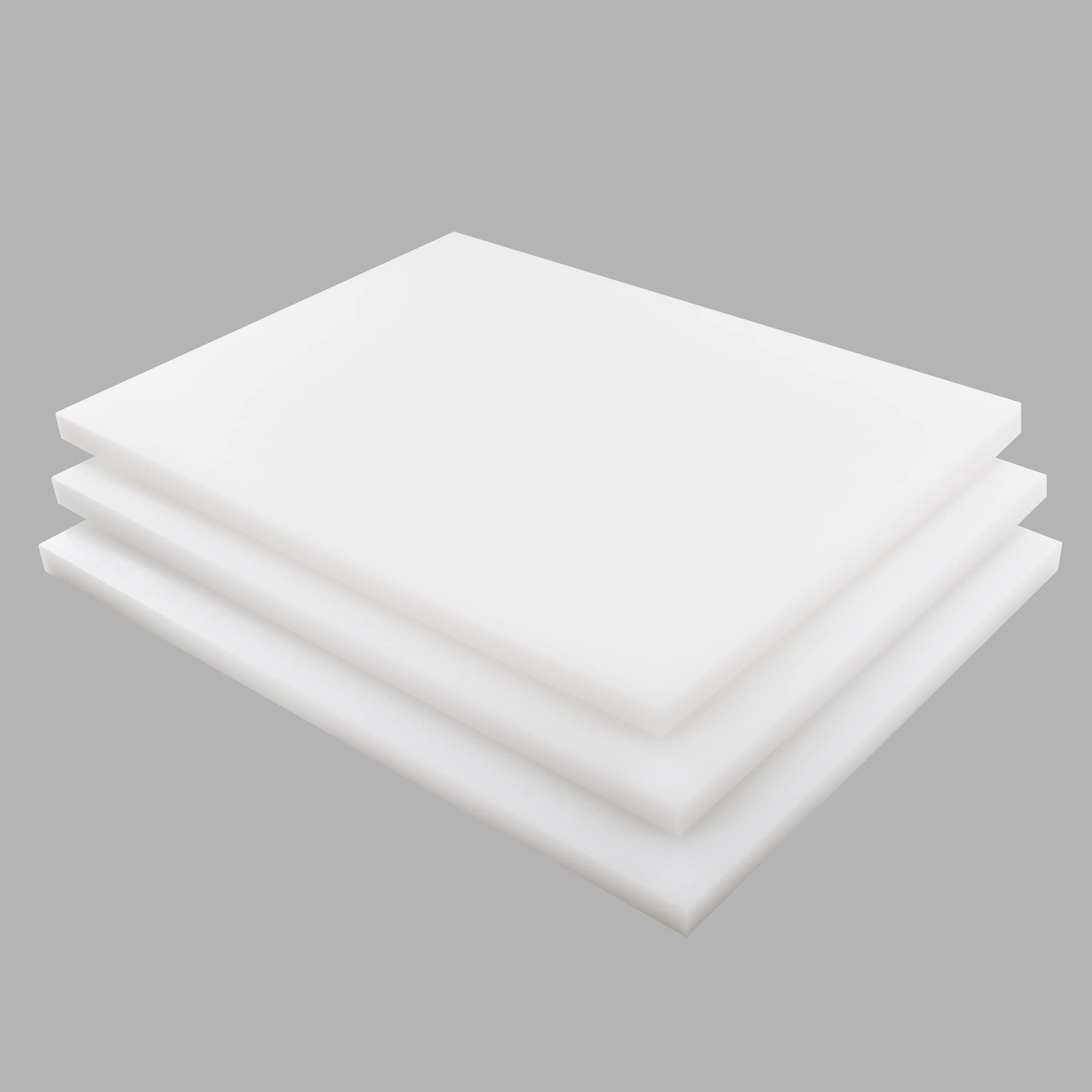 3-Piece White Plastic Cutting Board Set - 20