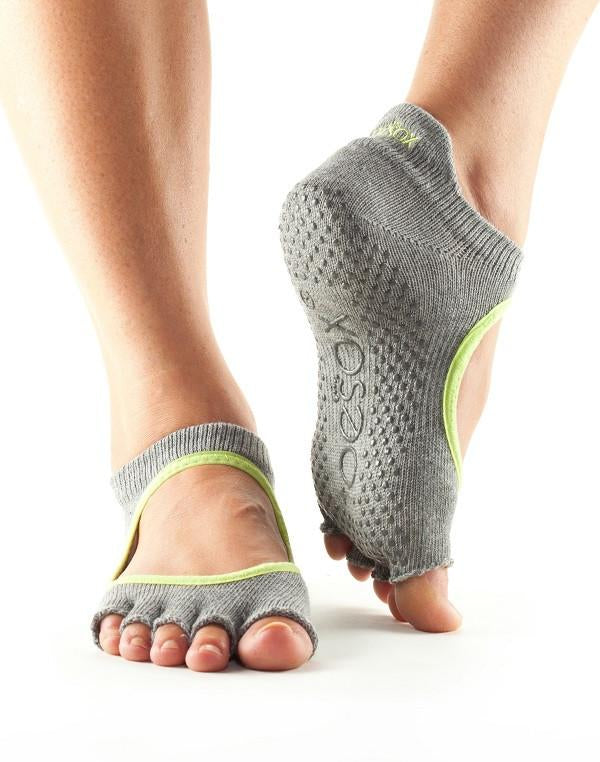 ToeSox Bellarina Non-Slip Grip Socks for Ballet, Yoga & Dance - Barefoot Workout Socks with Arch Support for Women