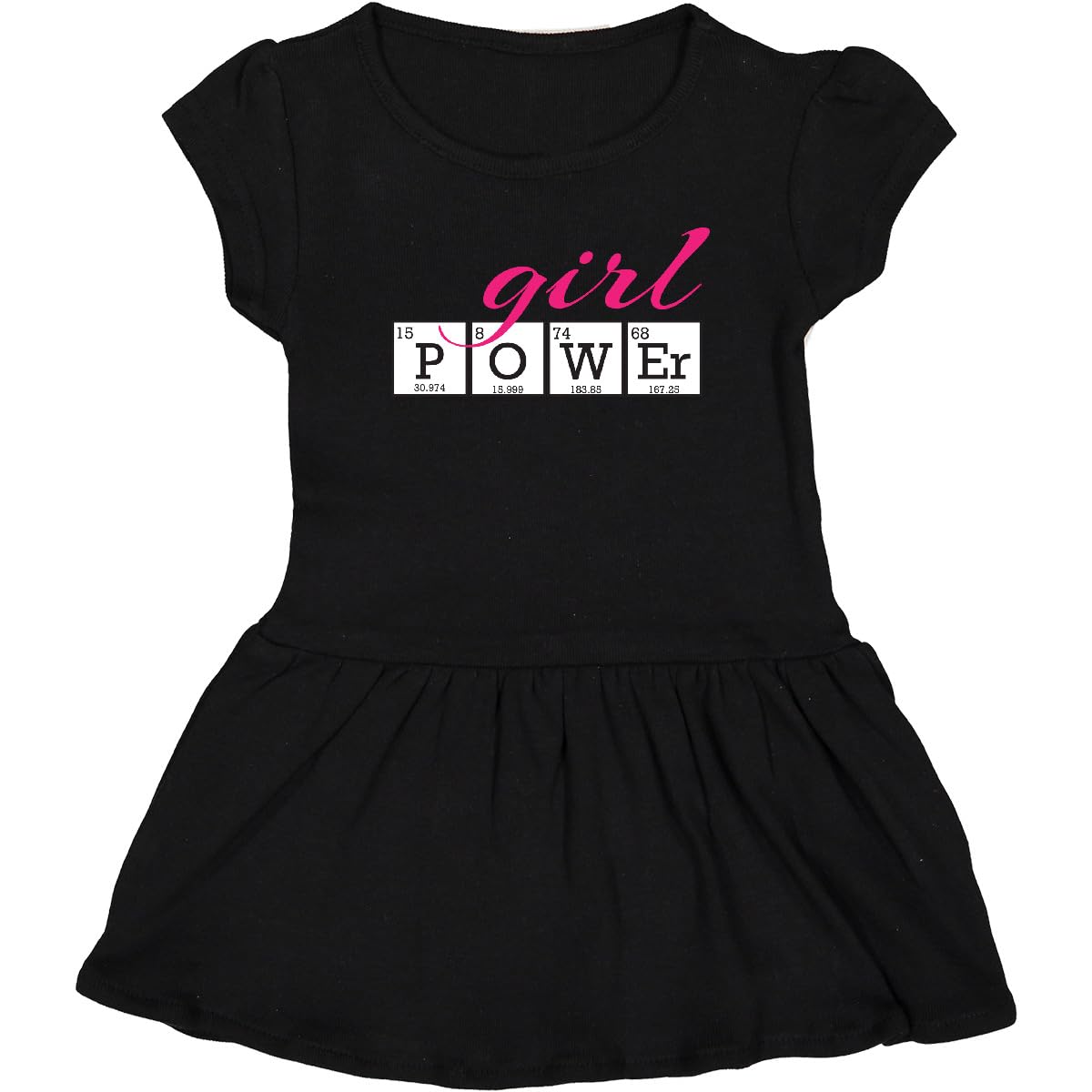 Inktastic Girl Power Toddler Dress - Cute & Comfortable Toddler Outfit for Girls, Birthday, Playdate & Special Occasions