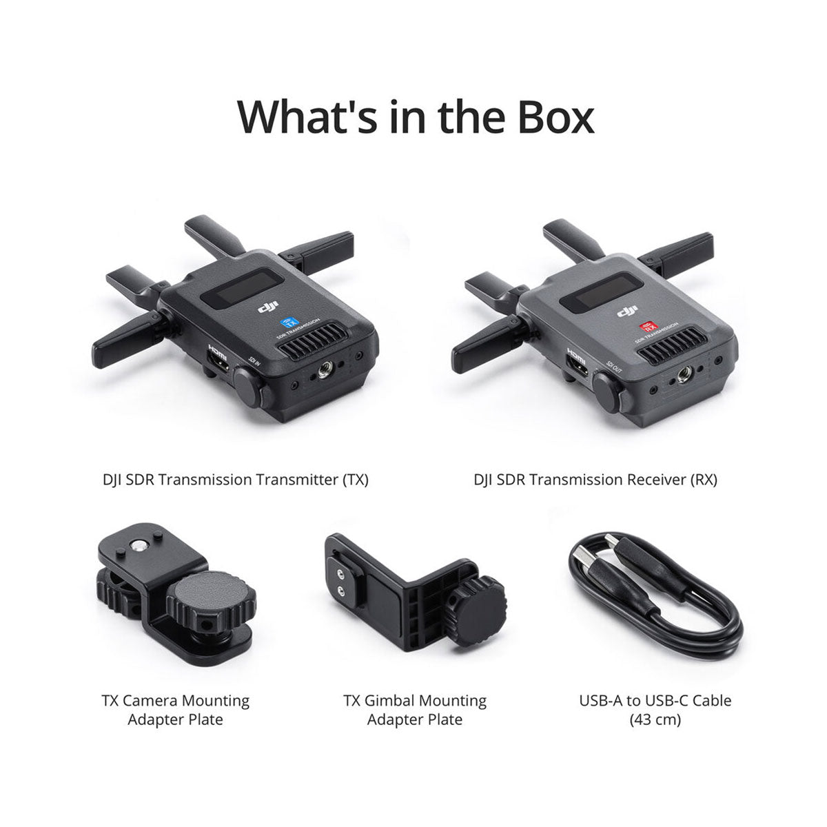 DJI SDR Transmission Combo - Professional Wireless Video Transmission System for Drones & Cameras - Perfect for Aerial Photography, Live Streaming & Film Production