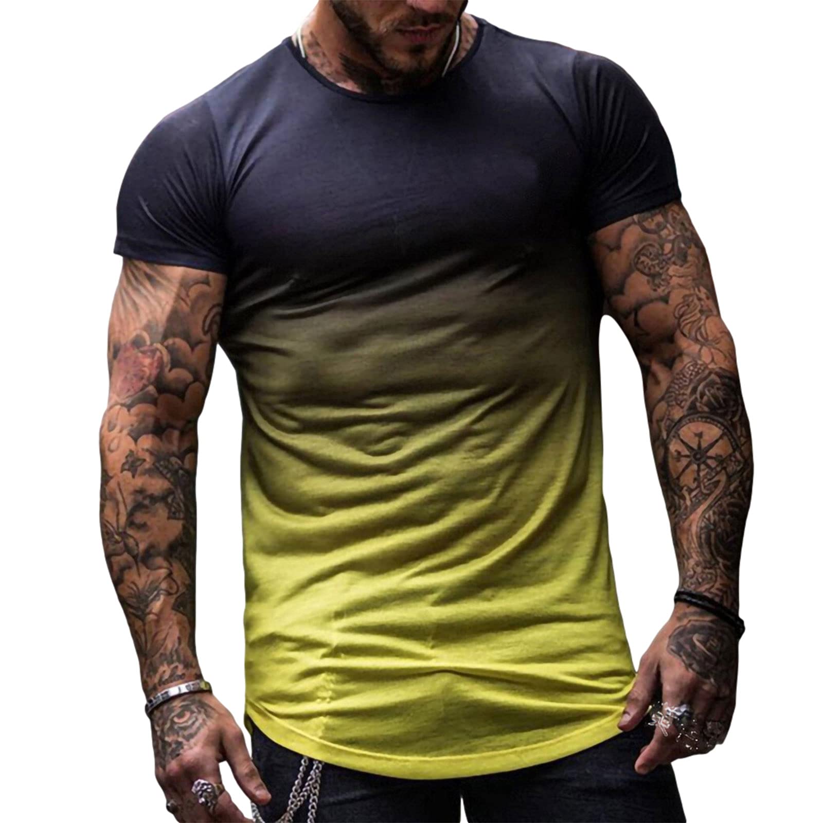 Men's Bodybuilding Short Sleeve T-Shirts - Muscle Fitness Workout Tee for Gym & Training - Comfortable Athletic Shirts for Bodybuilders & Weightlifters