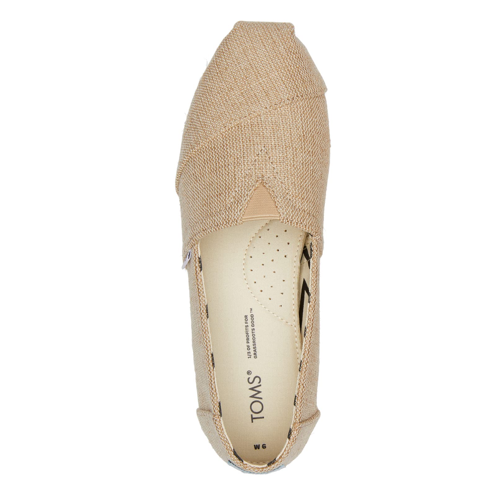 TOMS Women's Alpargata Slip-On Flats - Comfortable Casual Shoes for Everyday Wear | Perfect for Work, Travel & Outings