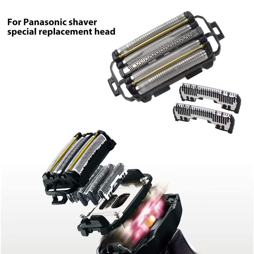 Original Craft ES9040 5-Blade Replacement Shaver Heads - Compatible with Panasonic 5-Blade Electric Razors - Inner & Outer Blade Set for Men's Facial Hair - Perfect for Travel, Daily Grooming, and Sensitive Skin Care