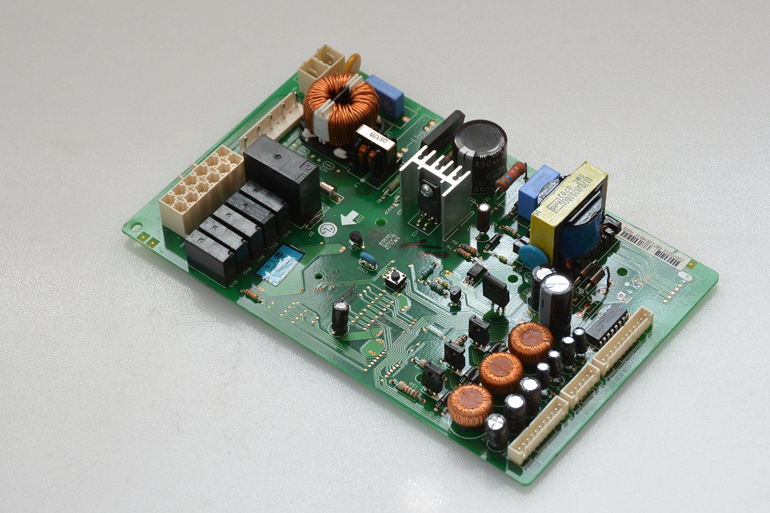 LG Electronics 6871JB1431F Refrigerator Main PCB Assembly Board Replacement Part - Compatible with LG Refrigerator Models - DIY Repair Solution for Home Appliance Maintenance