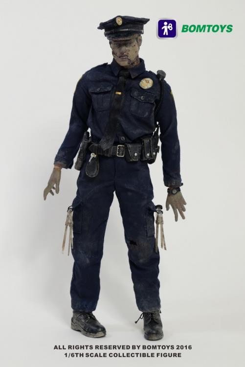 Bomtoys 1/6 BT003 Military Officer Zombie Action Figure Collectible Model - Perfect for Horror Displays, Cosplay Props, and Collector Showcases