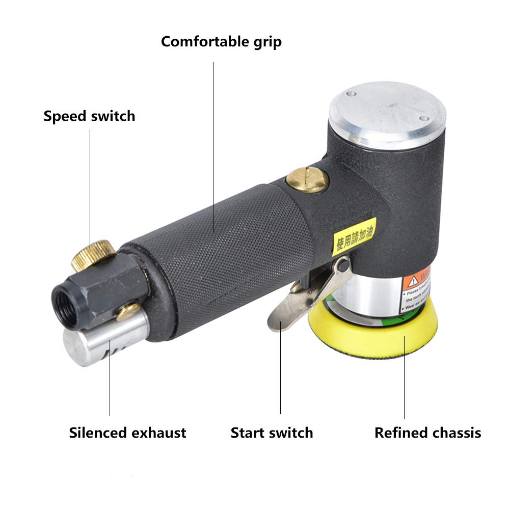 **Lightweight Alloy Pneumatic Polishing & Sanding Machine - High-Performance Air Sander for Metal, Wood & Auto Detailing - DIY & Professional Use**    *(Use Cases: Ideal for metal polishing, wood sanding, automotive refinishing, and DIY home projects.)*