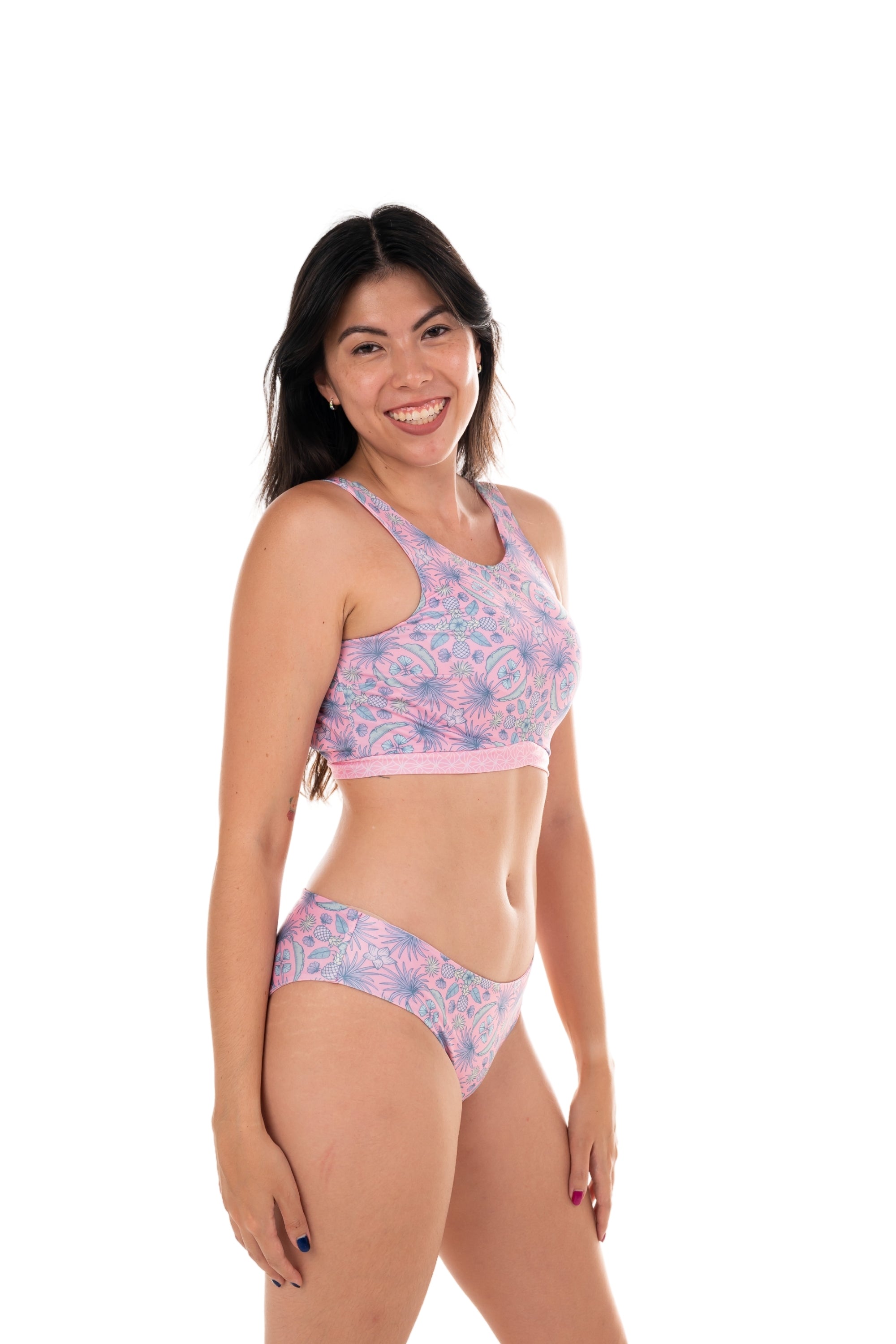 Juno High Neck Reversible Swim & Sport Top - Perfect for Swimming, Yoga, and Outdoor Activities