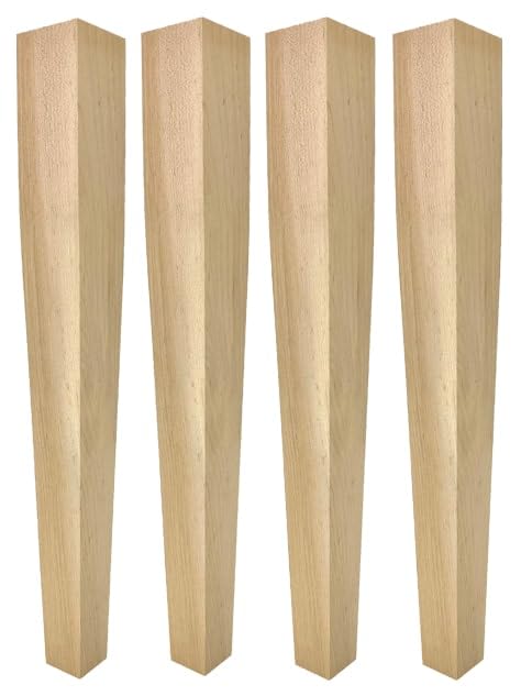4 Sided Tapered Bench Table Legs - 17