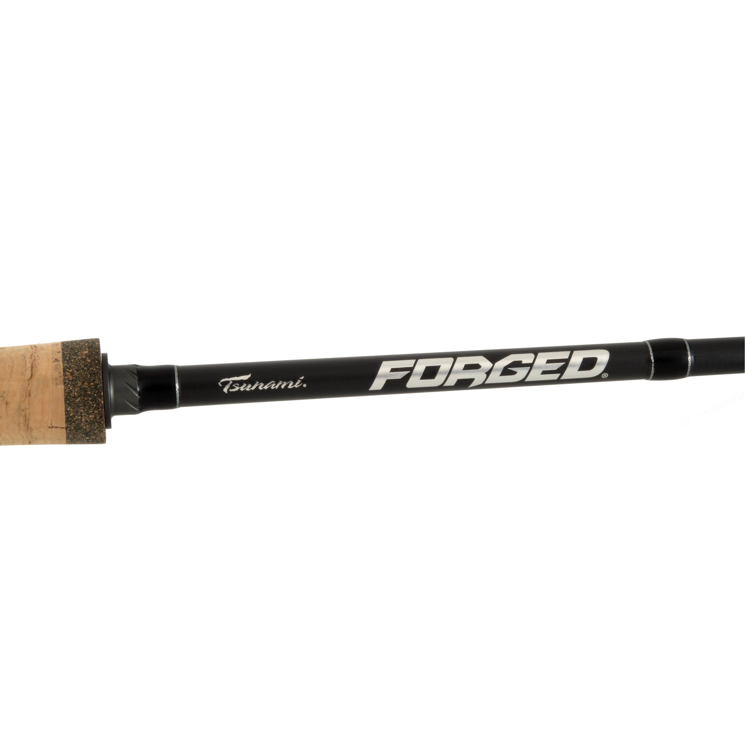 Premium Tsunami 2024 Forged Inshore Spinning Fishing Rod - Saltwater & Freshwater - Ideal for Surf, Pier, and Kayak Fishing Adventures