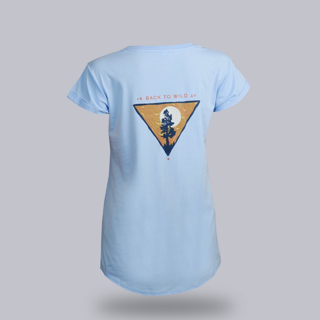 Back to Wild | Women's Eco-Friendly Organic Cotton T-Shirt for Casual Wear & Everyday Comfort | Perfect for Yoga, Running & Outdoor Activities