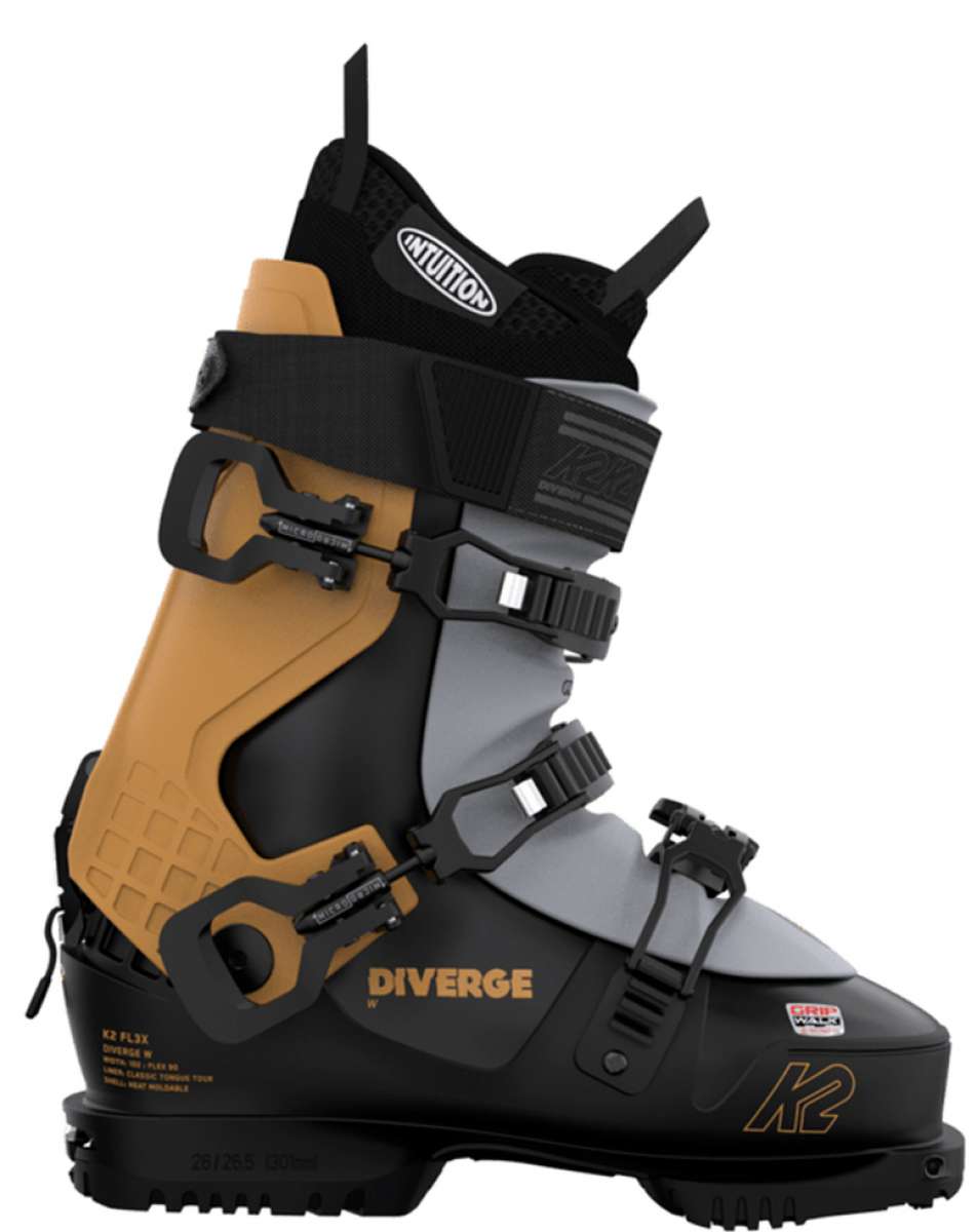 K2 Women's Diverge 90 Ski Boots 2023 - High-Performance All-Mountain Ski Boots for Women - Perfect for Freeride & Powder Snow Adventures