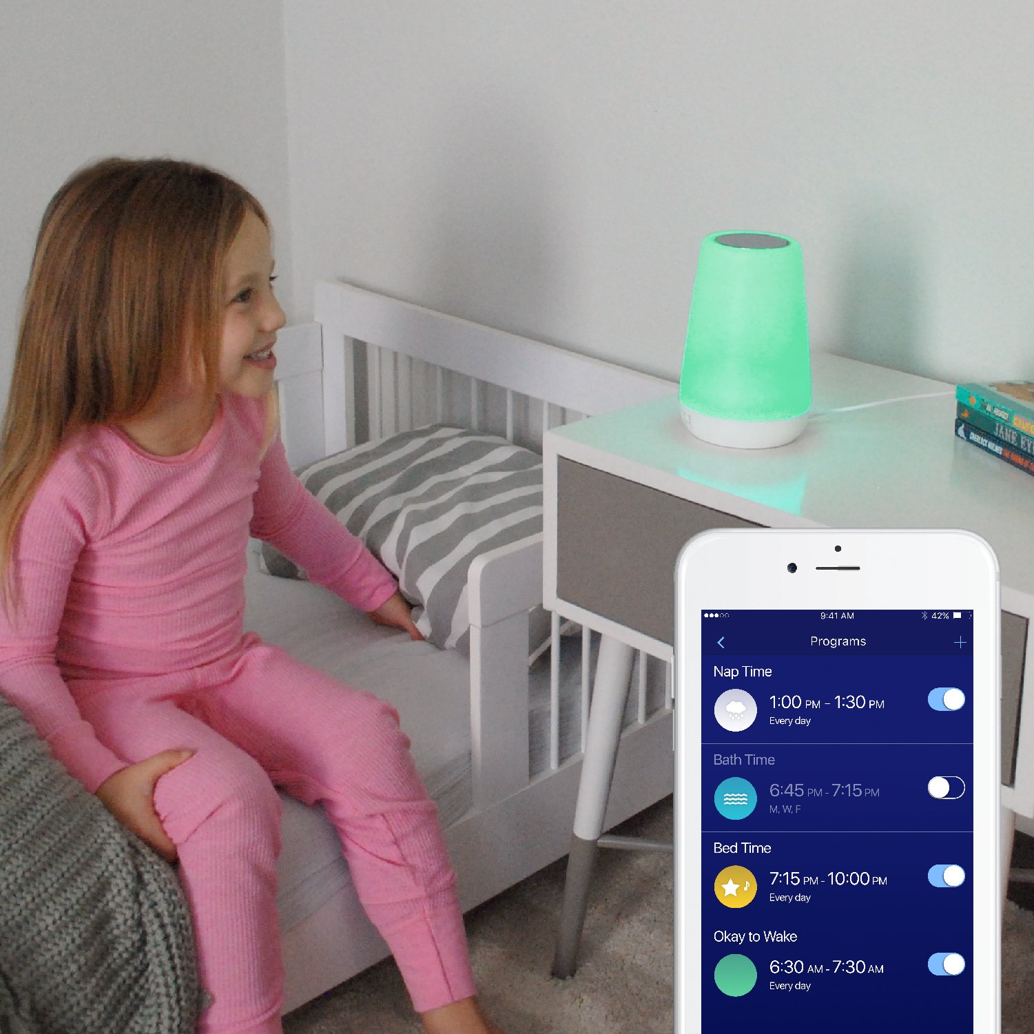Hatch Rest Baby Sound Machine and Night Light - 1st Generation (2017 Model, Bluetooth) for Nursery, Bedtime Soothing & Sleep Training