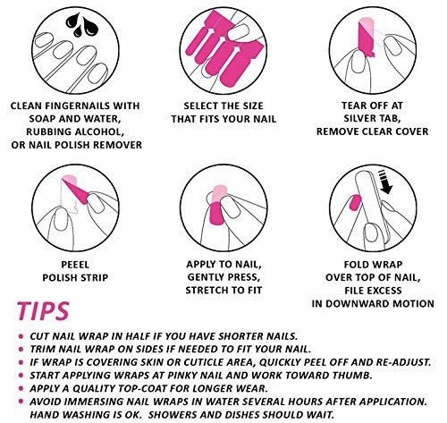Autism Awareness Nail Polish Wraps - Premium Nail Polish Strips for Women, Easy to Apply Nail Stickers for Autism Support & Awareness - Perfect for Fundraisers, Special Events & Everyday Wear