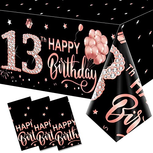 Rose Gold 13th Tablecloth