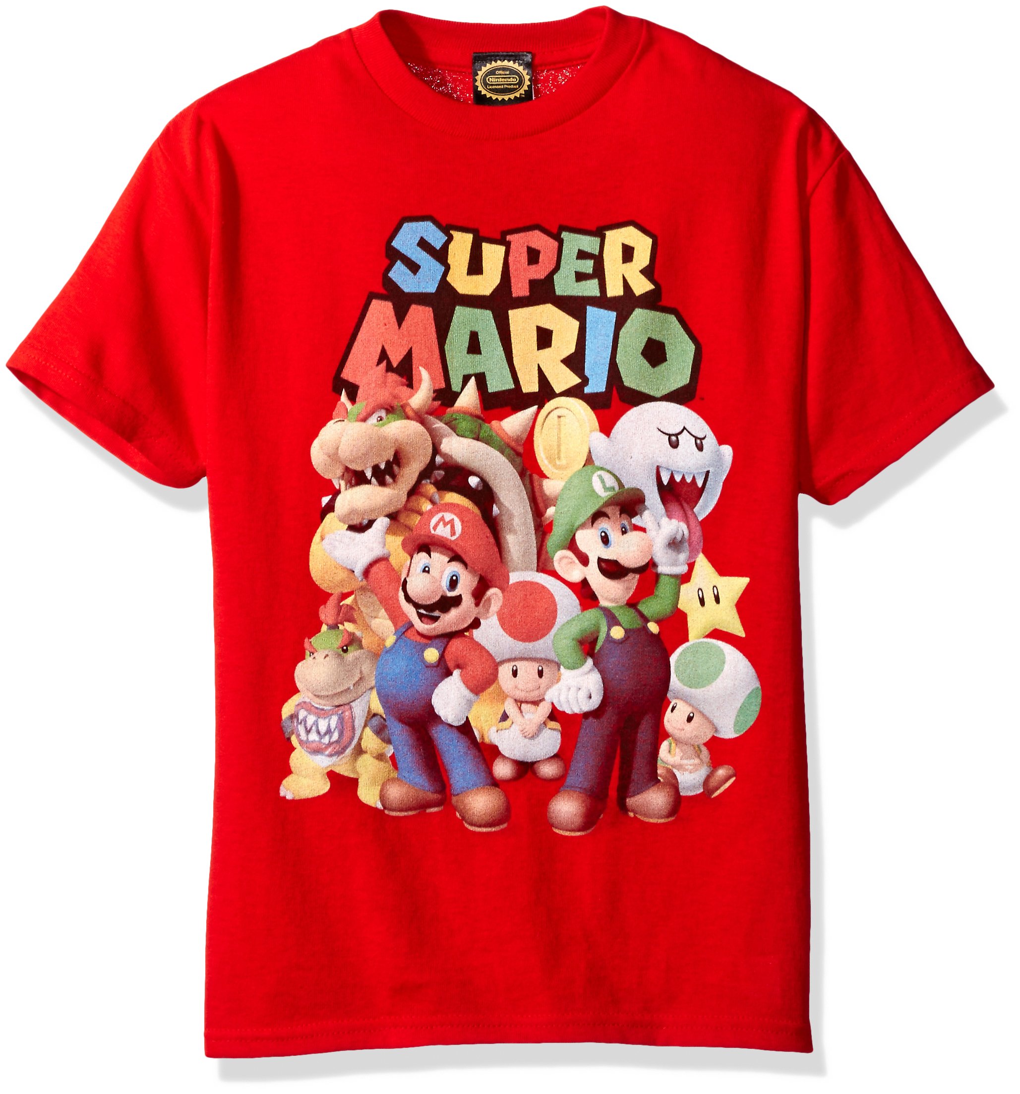 Super Mario Graphic T-Shirt for Boys - Nintendo Official Merchandise - Perfect for Gaming, Cosplay & Casual Wear