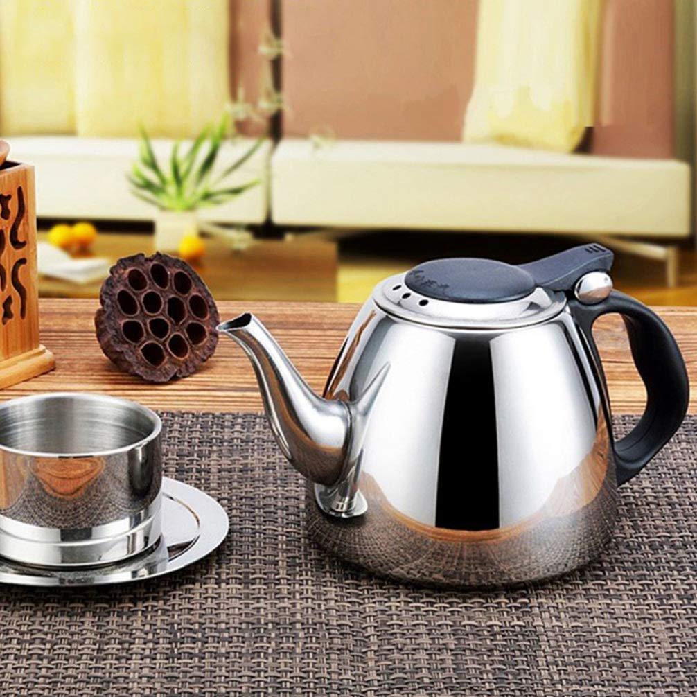 1pc Stainless Steel Kettle - Thickened Rustproof Teakettle for Boiling Water - Household Water Heating Kettle for Tea, Coffee & Kitchen Use