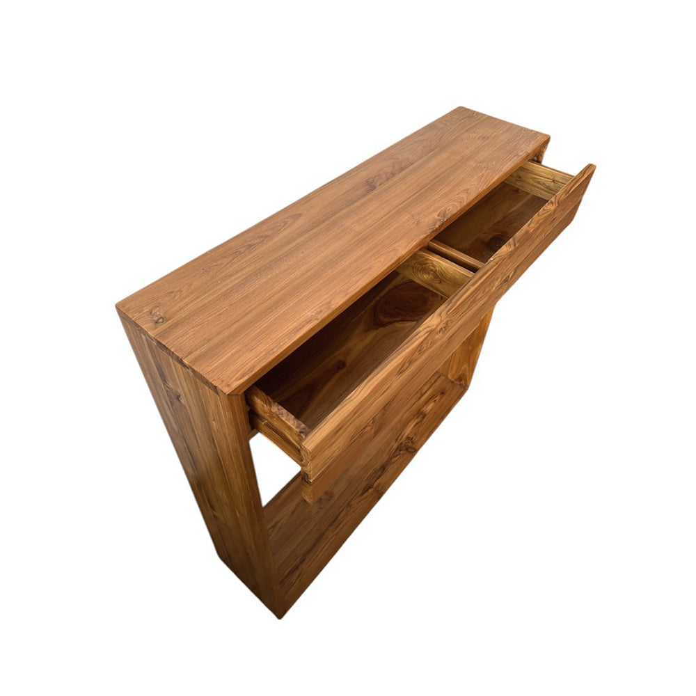 Hudson Console Table - Modern Entryway Sofa Table with Storage Shelf | Perfect for Hallway, Living Room & Bedroom Decor | Sturdy Wooden Design for Home & Office Use