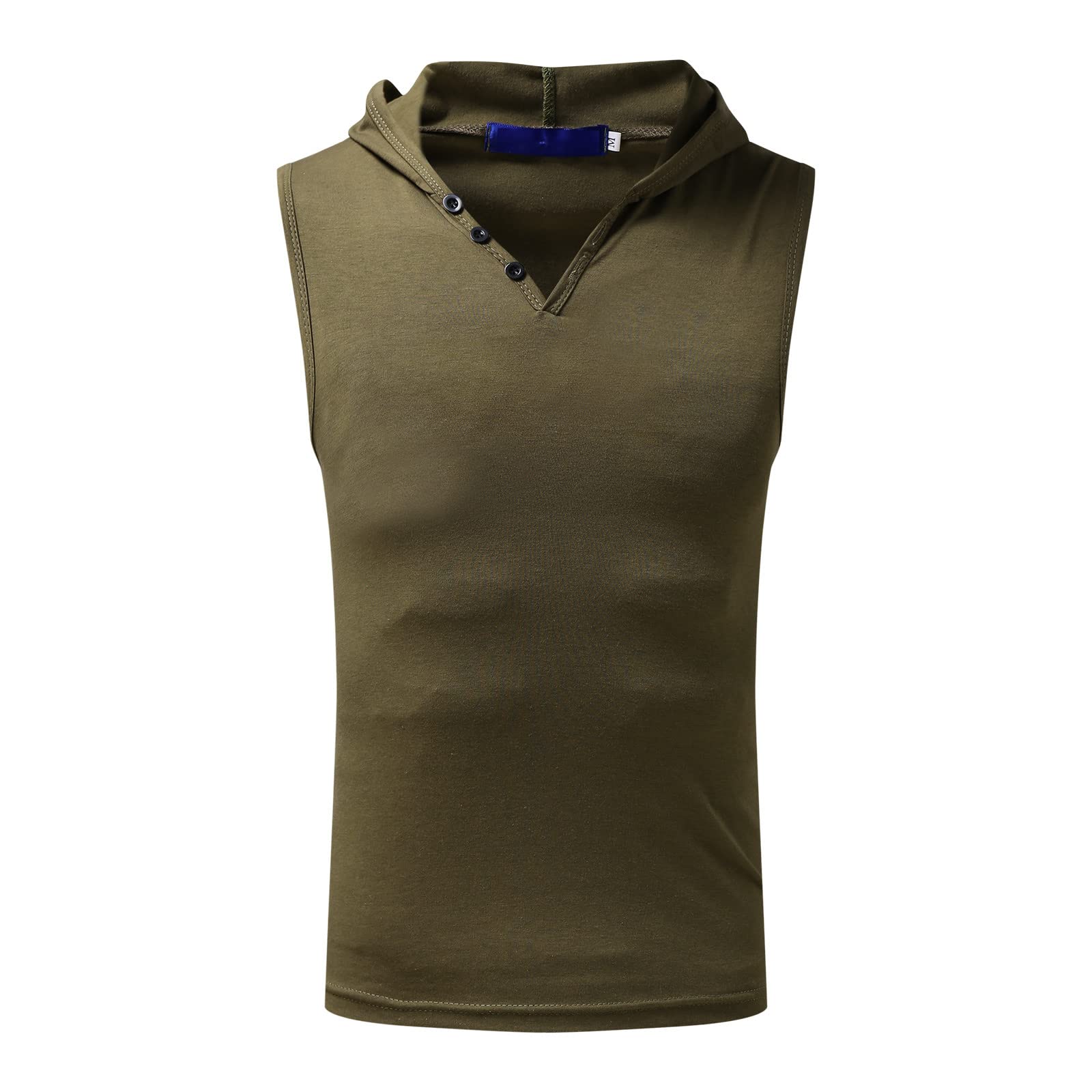 Maryia Men's Workout Tank Tops with Hood - Sleeveless Gym Hoodies for Bodybuilding & Athletic Training - Muscle Fit Cut Off T-Shirts - Perfect for Weightlifting, CrossFit & Summer Workouts