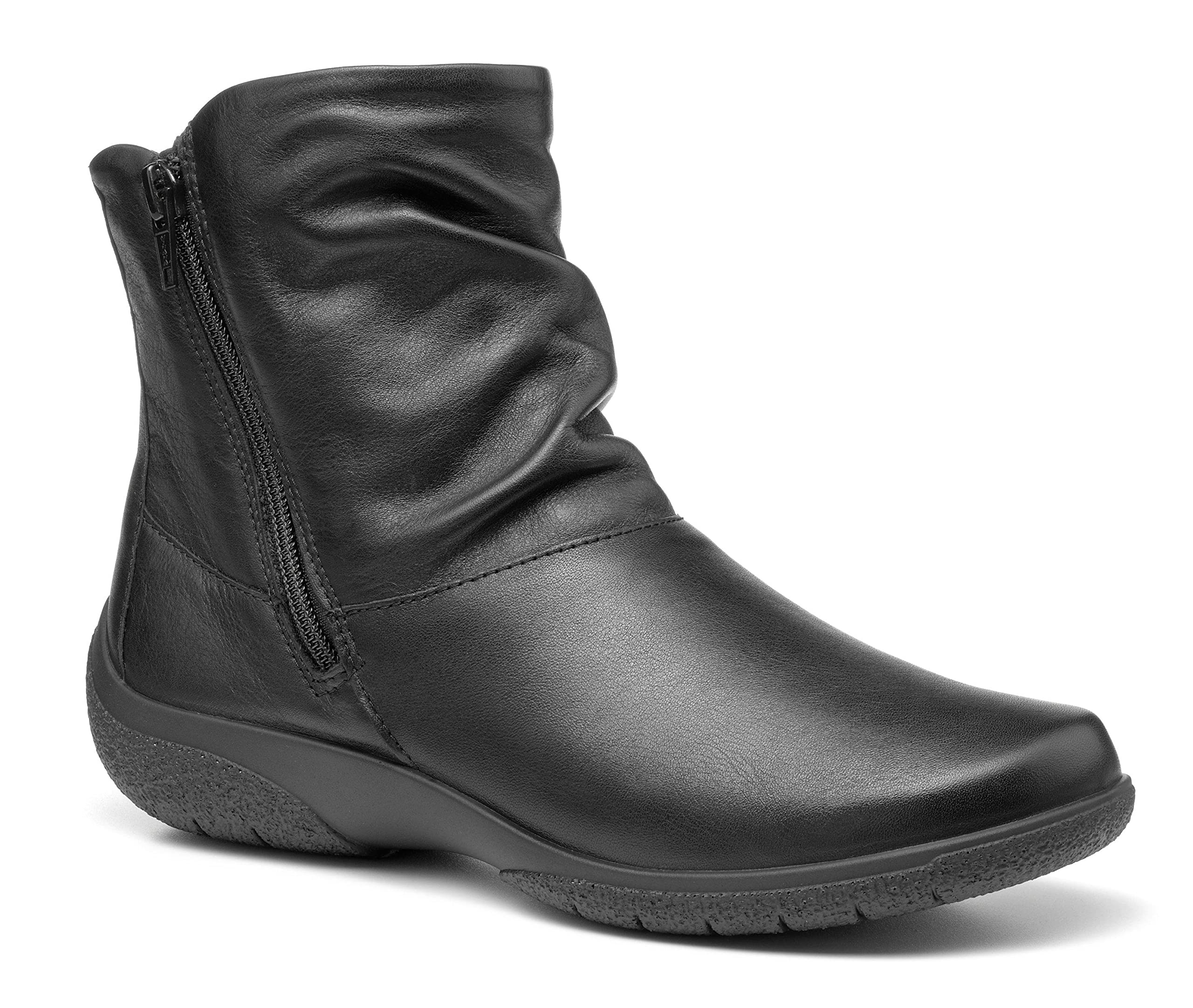 Hotter Women's Whisper Slouch Boots - Comfortable Ankle Boots for Women, Soft Leather Casual Booties for Everyday Wear - Perfect for Office, Shopping & Fall Outfits
