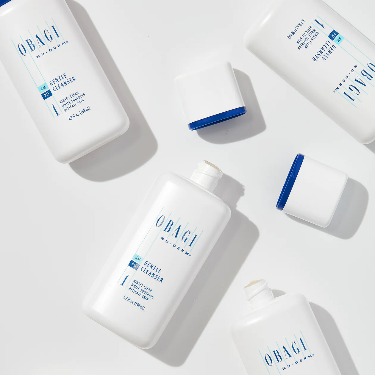Obagi Nu Derm Gentle Cleanser Travel Size - 1.7 oz Facial Cleanser for Sensitive Skin | Dermatologist Recommended | Perfect for Travel & Daily Skincare Routine