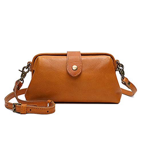 IKDG Premium Genuine Leather Vintage Doctor Bag - Handmade Retro Crossbody Purse for Women, Perfect for Work, Travel & Everyday Use