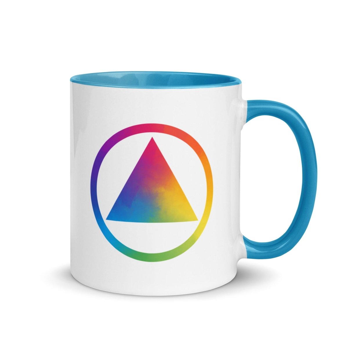 Rainbow Sobriety Symbol Colorful Coffee Mug - Inspirational Recovery Gift for AA Meetings, Sober Living & Daily Motivation