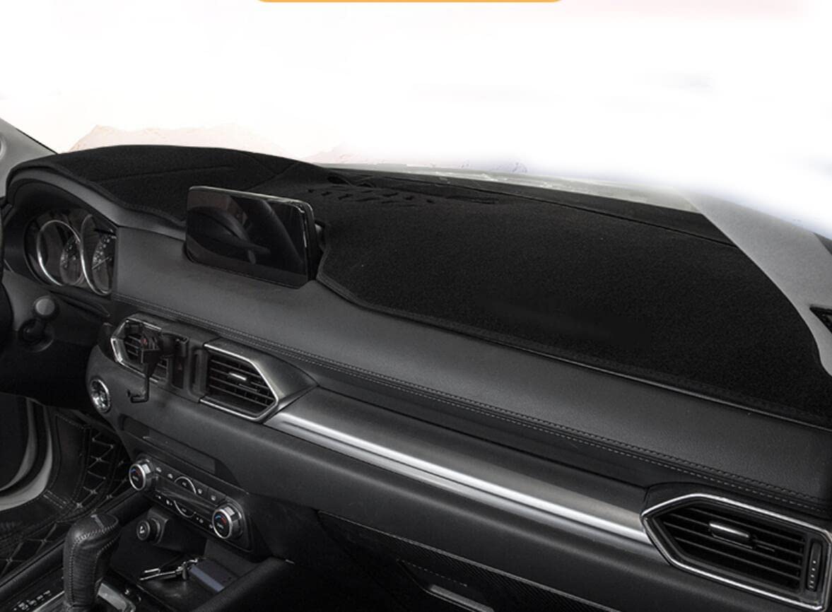 Black Car Dashboard Cover for Mazda CX-5 (2017-2022) - Non-Slip Dash Mat Protector with Sun Glare Reduction | Perfect for Road Trips & Daily Commuting