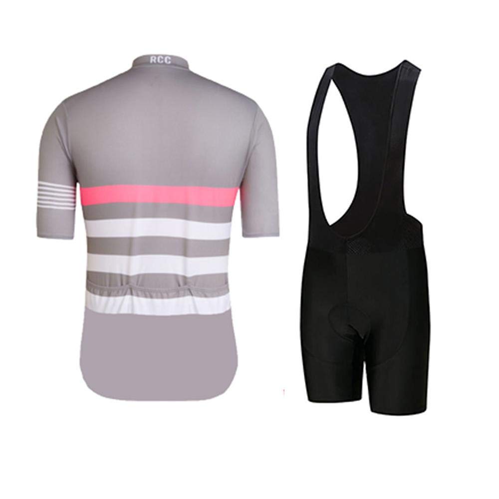Premium Men's Cycling Jersey & Bib Shorts Set - Quick-Dry, Full-Zip Road Bike Clothing for Training & Racing | Comfortable Bicycle Riding Gear for Outdoor Sports & Commuting