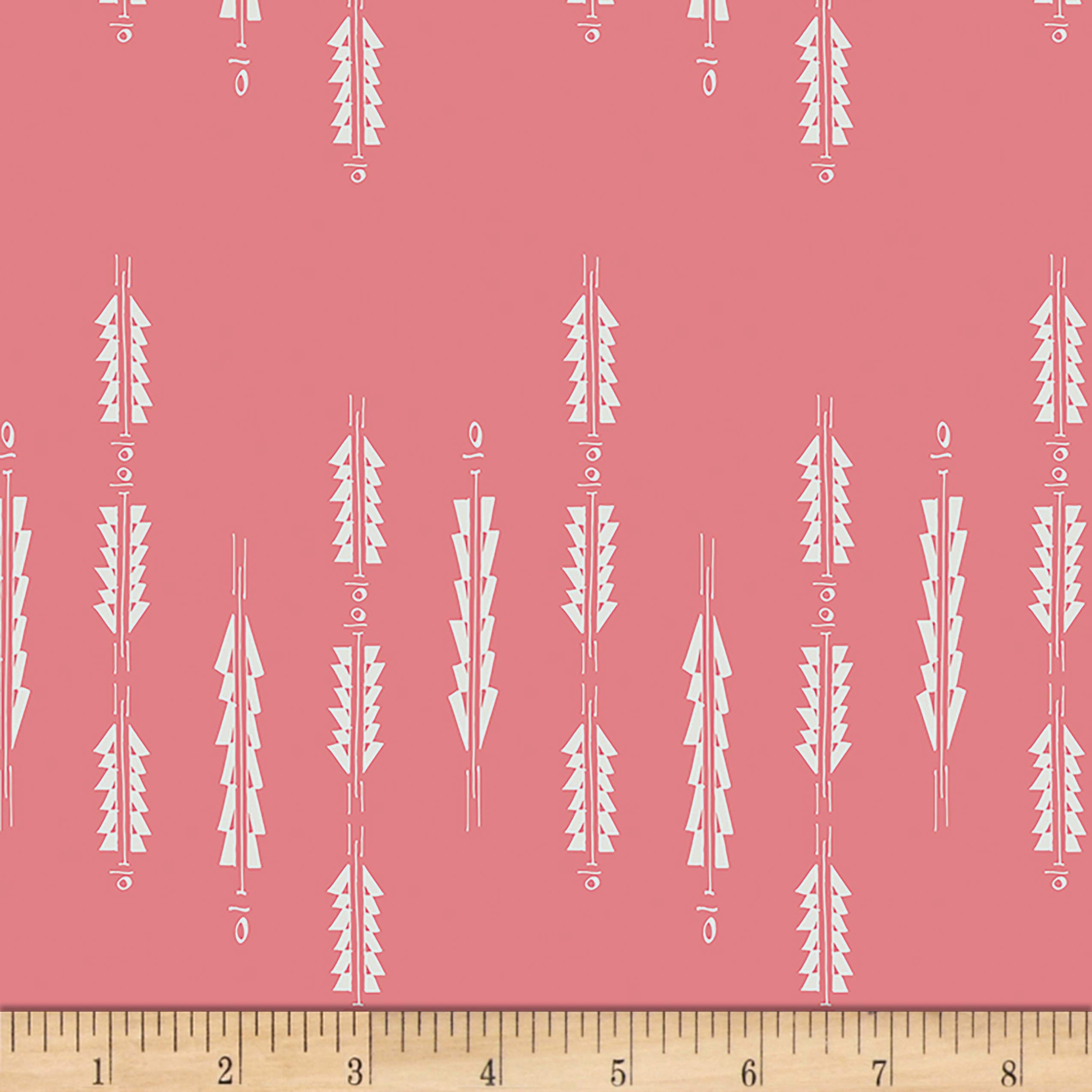 Art Gallery Fabrics Nightfall Aura Fletchings Rose Cotton Fabric - Pink Floral Print for Quilting, Dressmaking & Home Decor
