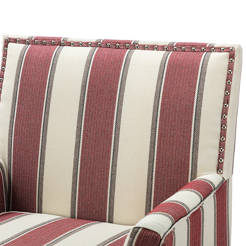 Bradley Armchair - Modern Accent Chair for Living Room, Bedroom & Office - Comfortable Upholstered Lounge Chair with Sturdy Wooden Legs - Perfect for Relaxing, Reading & Decorating Your Home