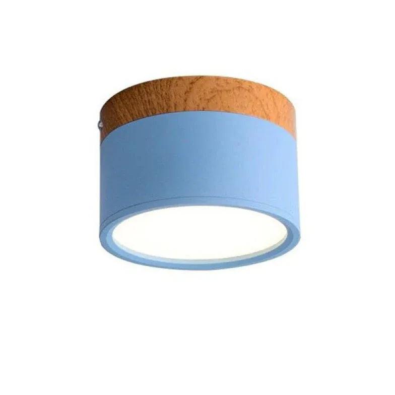 Modern LED Flush Mount Ceiling Light - Energy Efficient Yellow Downlight for Living Room, Bedroom & Kitchen - Dimmable Bright Lighting Fixture for Home & Office