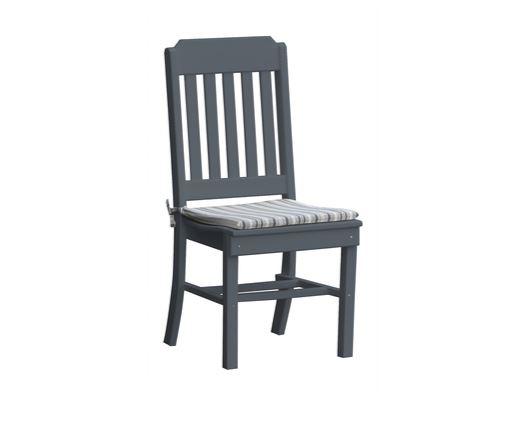 A & L Furniture Traditional Dining Chair - Solid Wood Upholstered Seat - Elegant Home Dining Room Furniture for Kitchen, Living Room & Office