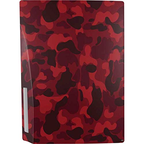 Skinit PS5 Console Skin Decal - Red Street Camo Design | Protective Vinyl Cover for PlayStation 5 | Perfect for Gaming Setups & Home Entertainment