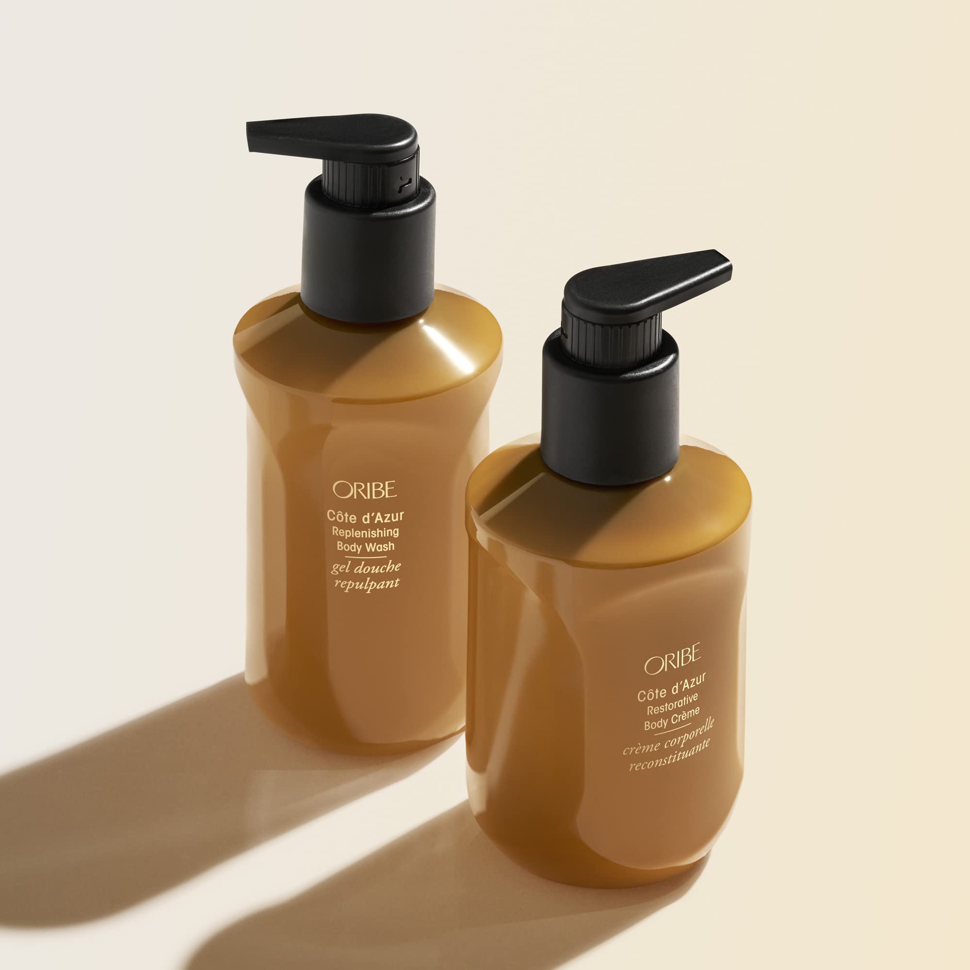 Oribe Cote d'Azur Luxury Body Wash & Body Cream Duo Set - Hydrating & Nourishing for Soft Skin | Perfect for Spa Days & Gift Giving
