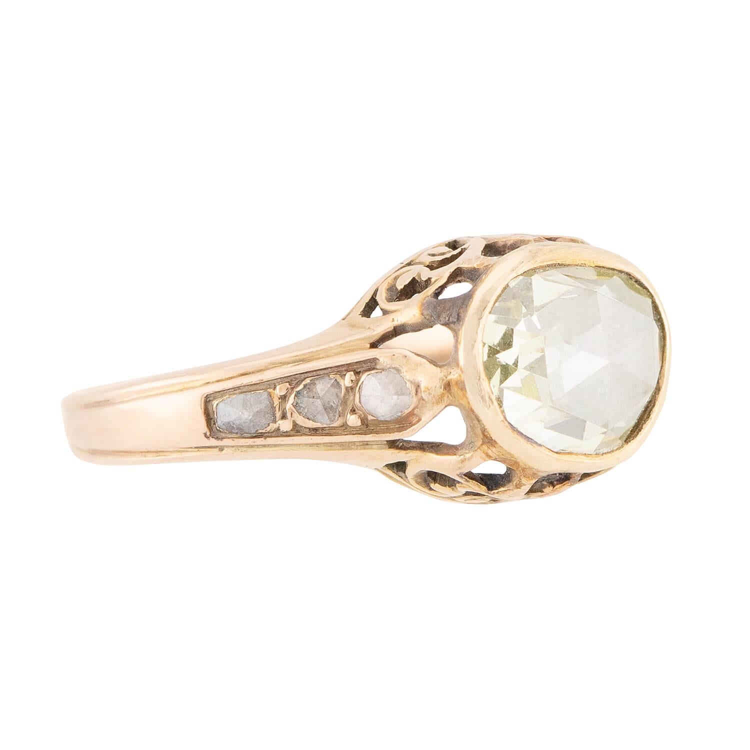 Victorian Style 14k Gold Diamond Engagement Ring 1.10ct - Perfect for Proposals, Anniversaries & Bridal Jewelry Gifts