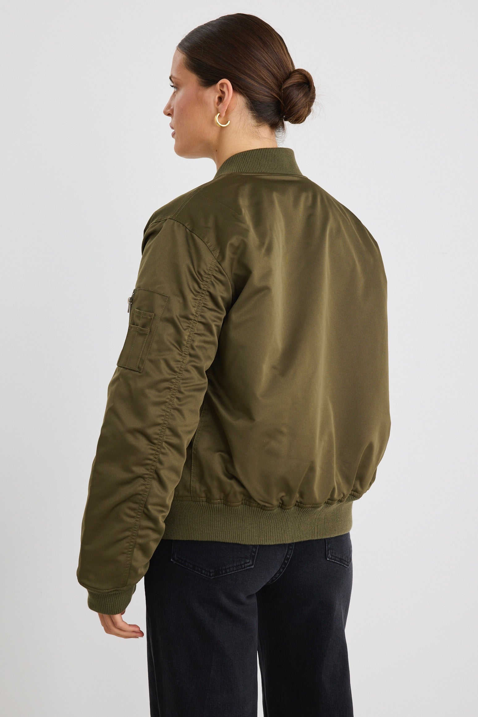Men's Aviation Khaki MA-1 Bomber Jacket - Lightweight Military Flight Jacket for Casual Wear & Outdoor Activities