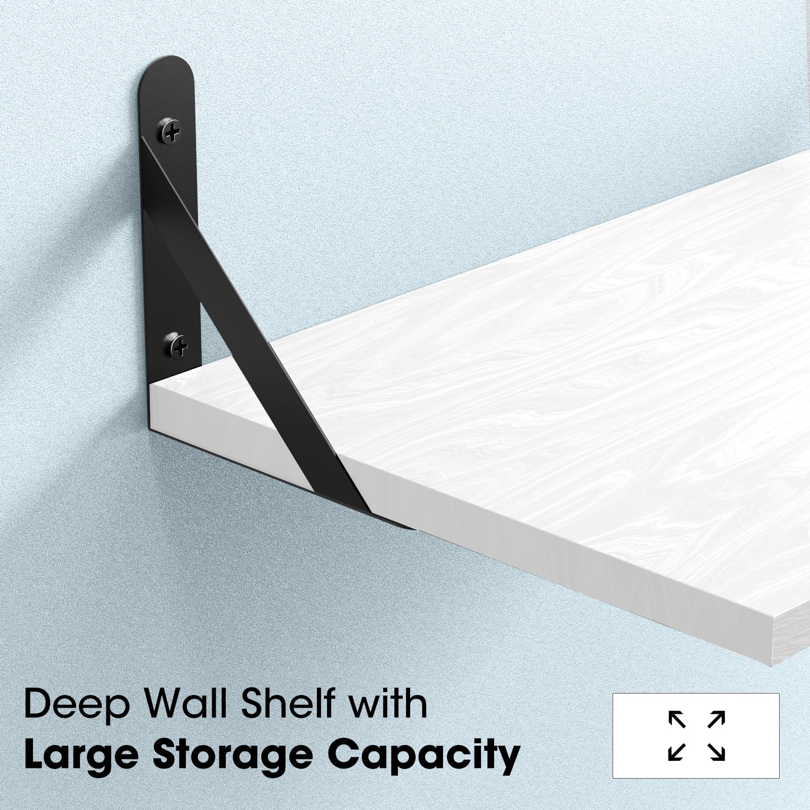 Universal Projector Wall Mount Shelf - Floating Projector Shelf for Wall, Modem & Router Mount with Cable Management | Perfect for Home Theater, Office & Gaming Setup