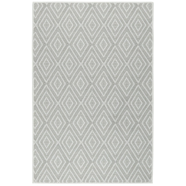 Premium Diamond Platinum/White Machine Washable Area Rug - Soft & Durable for Living Room, Bedroom, Office Decor