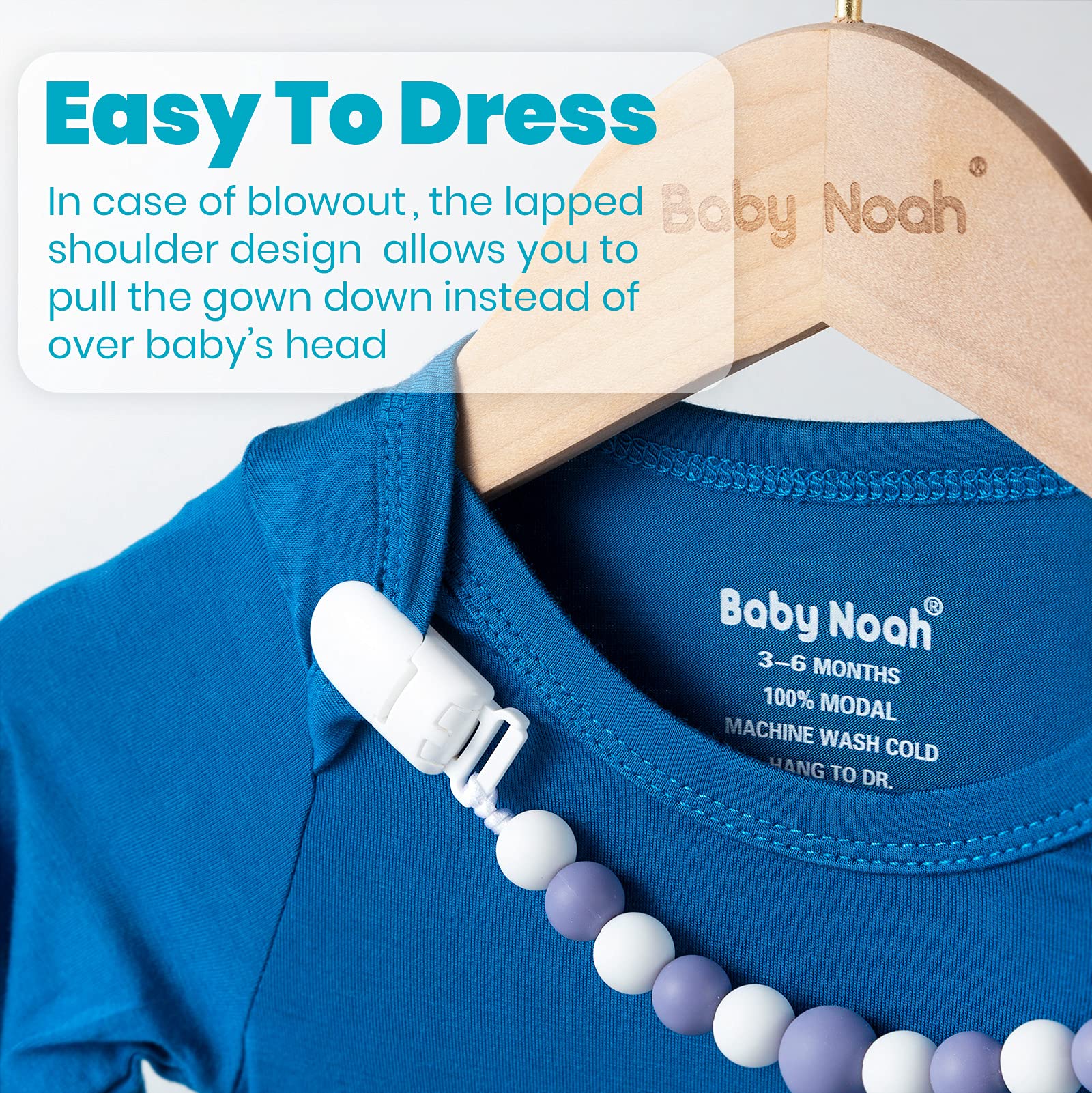 Soft Baby Knotted Gown Set with Mittens & Hat - Newborn Sleepwear for Cozy Nights