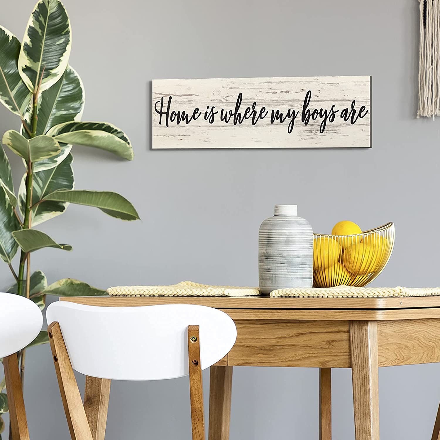 Rustic Wooden Wall Sign - Farmhouse Home Decor with 'Bloom Where You Are Planted' Quote - 12x6 Inch Wood Plaque for Living Room, Bedroom & Entryway - Perfect for Wall Decor, Housewarming Gifts & Farmhouse Style Interiors