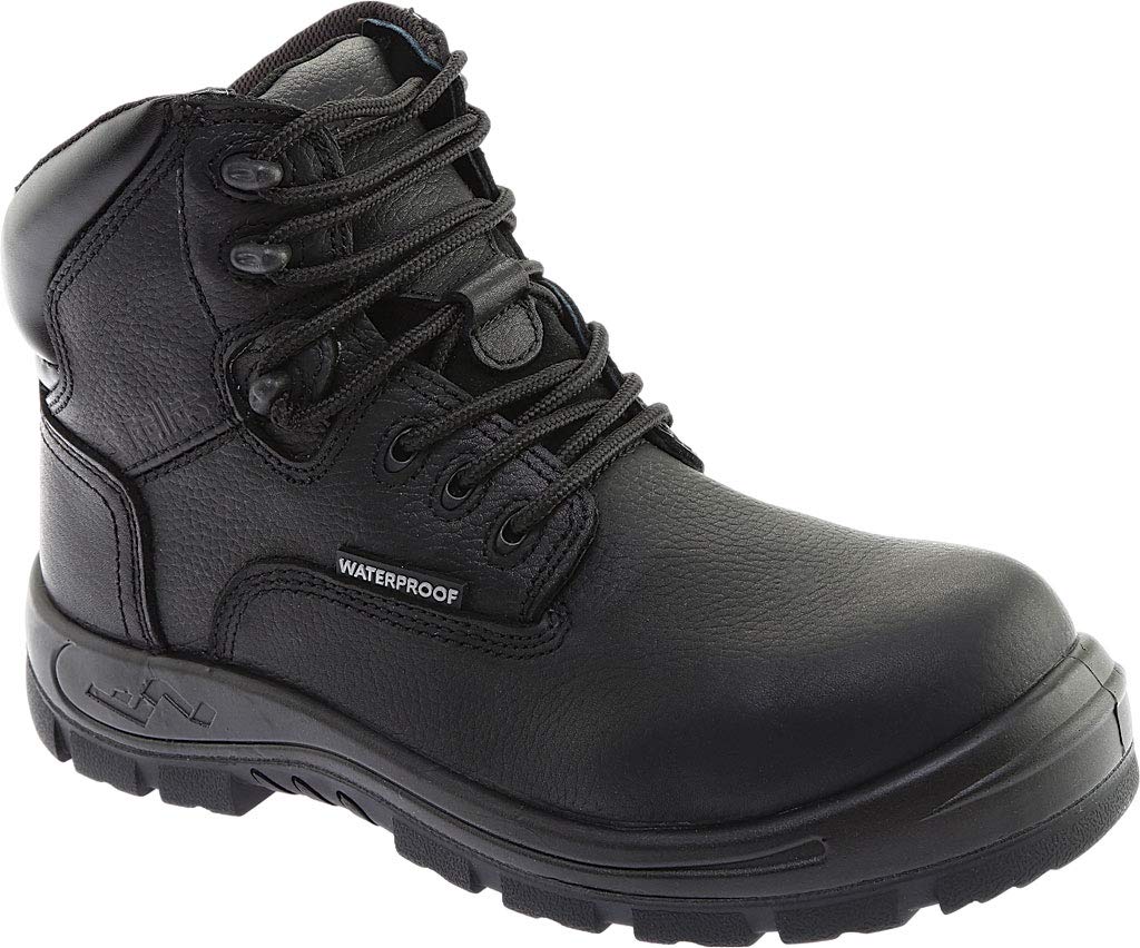 Women's S Fellas Black Poseidon Composite Toe Waterproof Work Boots - 650 | Steel Toe Safety Shoes for Construction, Warehouse & Outdoor Work