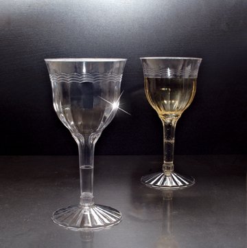 Premium 6 oz Fluted Wine Glasses - Set of 2 (Case of 120) - Elegant Crystal Clear Stemware for Wedding Receptions, Fine Dining & Special Occasions