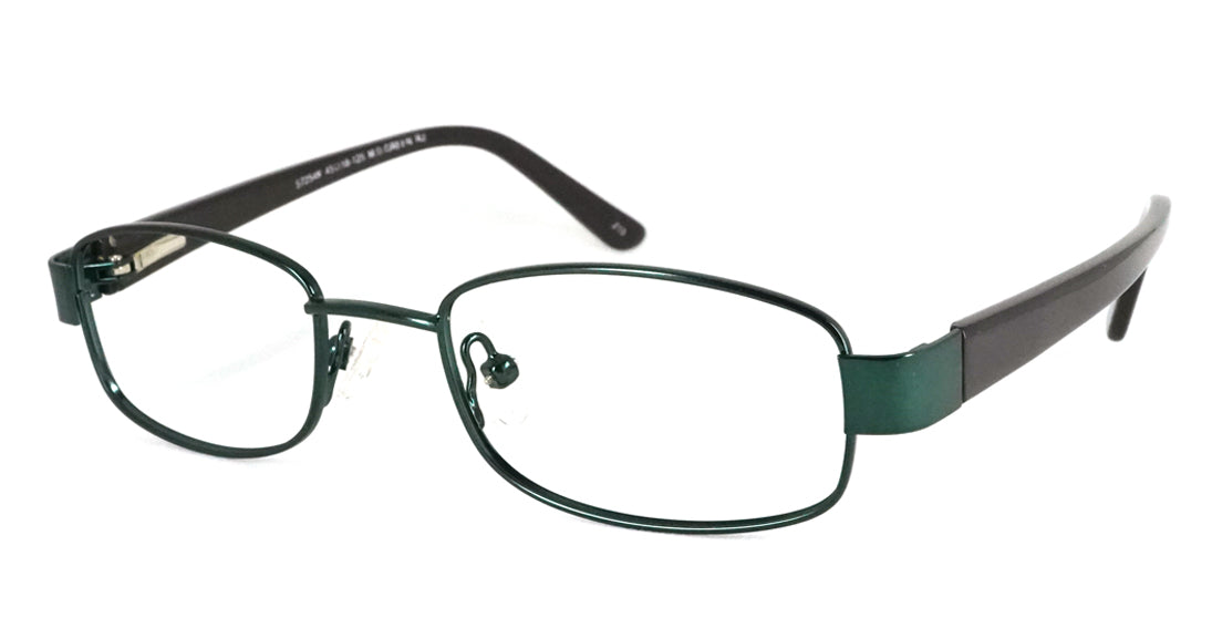 Kids Metal Eyeglasses S7254 - Green Frame for Boys & Girls | Durable, Lightweight & Stylish for School, Reading & Outdoor Activities